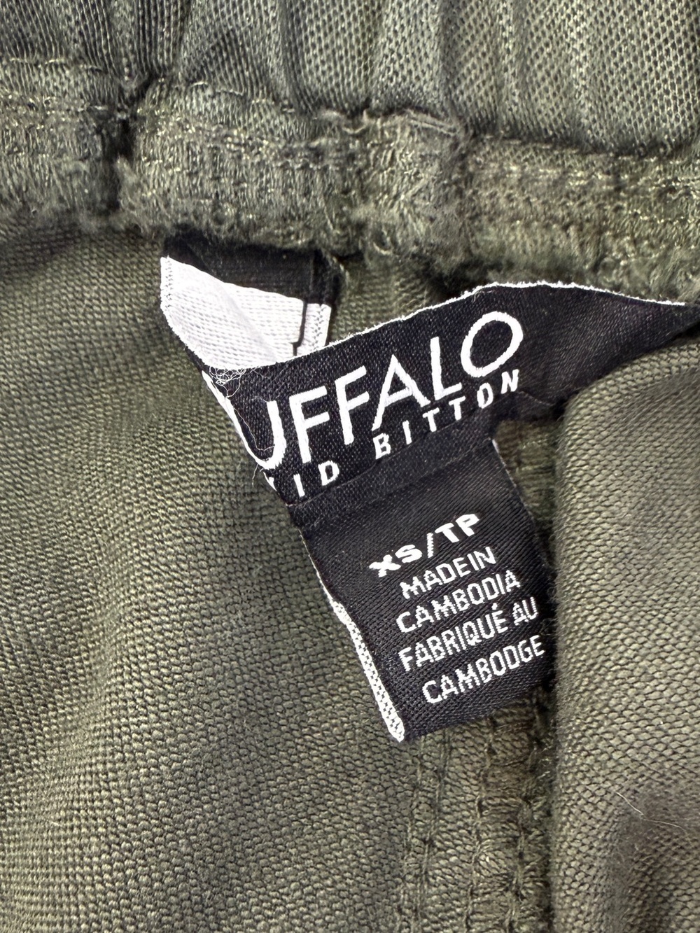 Buffalo David Bitton Women's Tencel Pull-On Cargo Pants Sage Green XS NWT - Picture 14 of 16